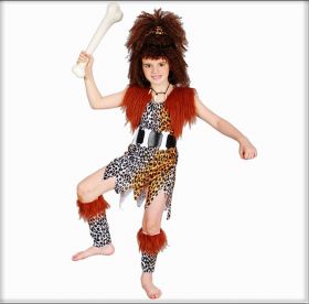 Детский карнавальный костюм дикаря для девочки