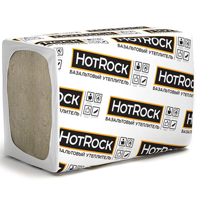Утеплитель Hotrock Вент 1200*600*50мм, 4.32м2, 0.216м3, (90 кг/м3)