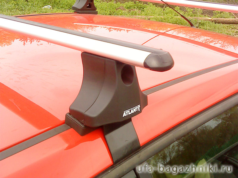 Багажник на крышу Ford Fiesta V, Атлант, аэродинамические дуги