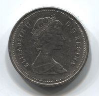 5 центов 1987 года Канада