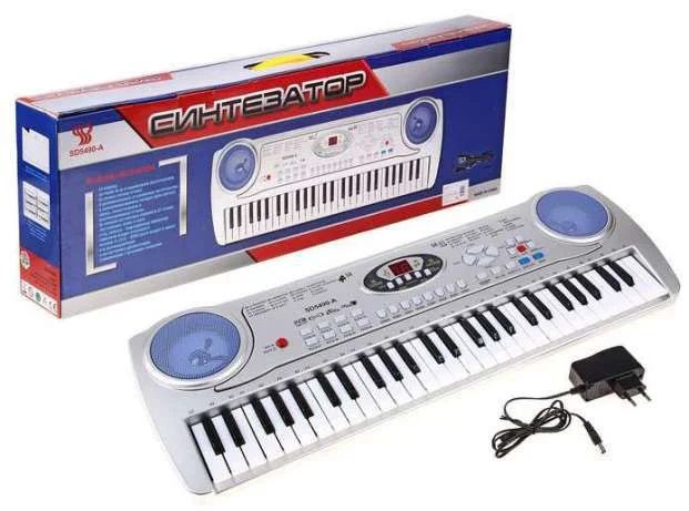 SD5490A Детский синтезатор пианино с микрофоном от сети