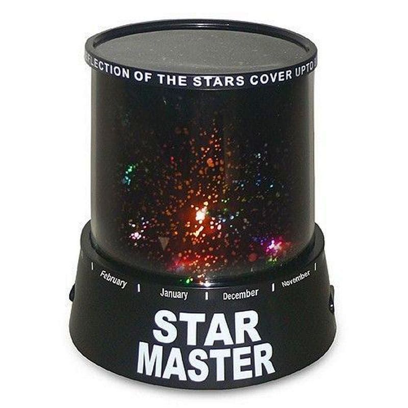 Ночник - проектор звездного неба Star Master, цвет чёрный
