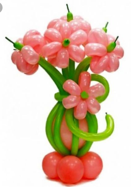 Фигура из шаров «Ваза с цветами»