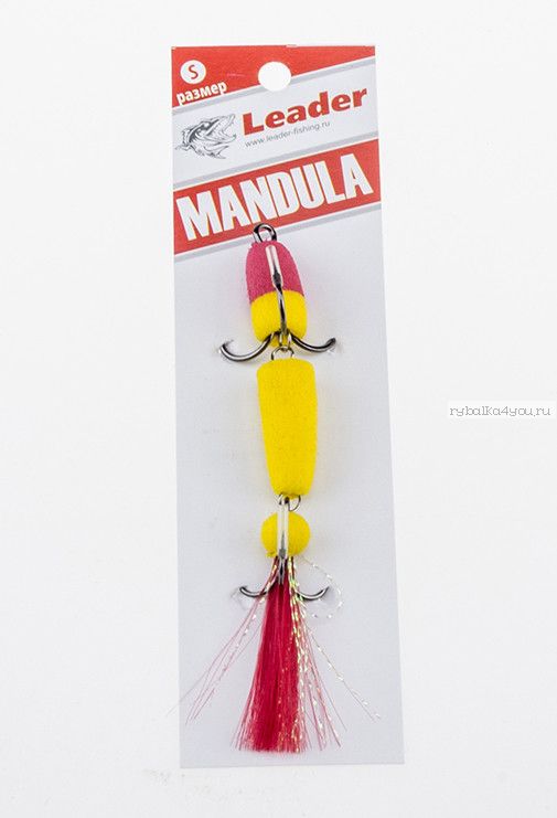 Мандула классическая Leader Mandula/ размер XS/ 60мм/  Цвет 003/ красный--желтый-красный