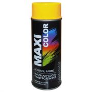 MaxiColor Аэрозольная эмаль RAL Professional, название цвета "Сигнально-желтый", глянцевая, RAL1003, объем 400 мл.