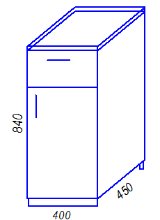 Кухня Тиса H400-1Я Стол разделочный
