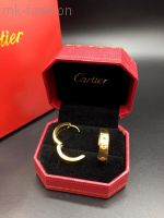 Cartier love серьги Gold