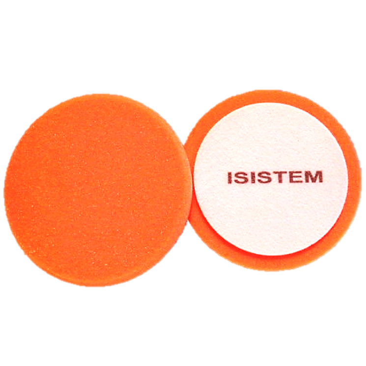 ISISTEM Полировальный круг из поролонa D150 mm T30 mm жесткий оранжевый Norma 30 orange