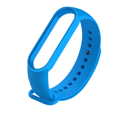 Сменный ремешок на фитнес - трекер Xiaomi Mi Band 5/6 (Синий)