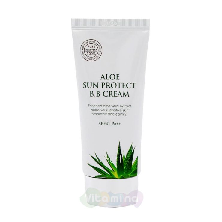 Jigott ВВ-крем с экстрактом алоэ Aloe Sun Protect BB Cream Spf41 Pa++, 50 мл