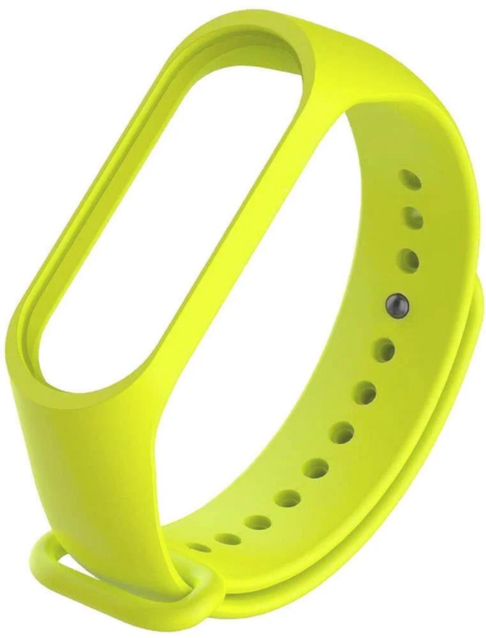 Сменный ремешок на фитнес - трекер Xiaomi Mi Band 5/6 (Салатовый)