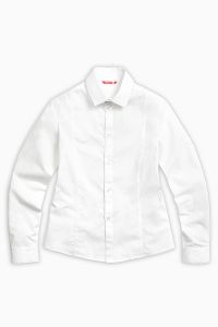 Классическая белая рубашка для мальчика с длинными рукавами