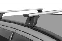 Багажник на крышу BMW X5 F15 2014-..., Lux, крыловидные дуги на интегрированные рейлинги