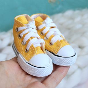 Обувь для кукол Тильда -7,5 см желтые кеды