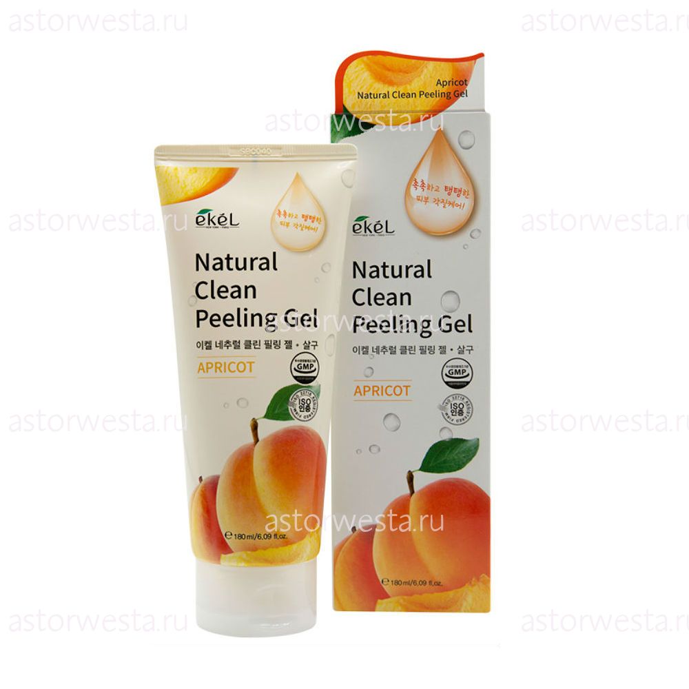 Ekel Natural Clean Peeling Gel Apricot, 180 мл Пилинг-скатка с экстрактом Абрикоса (НЕТ В НАЛИЧИИ)