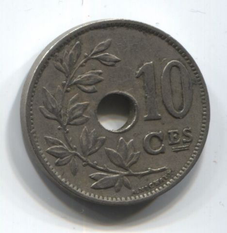 10 сантимов 1921 года Бельгия