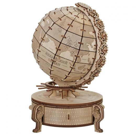 Сборочная деревянная модель глобус