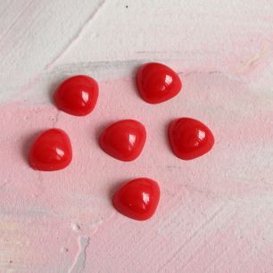 Кукольная миниатюра - Носик пластиковый красный 8 мм