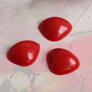 Кукольная миниатюра - Носик пластиковый красный 20 мм