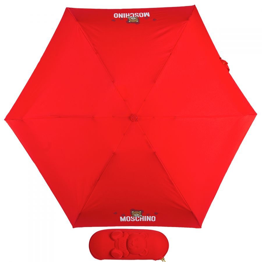 Зонт складной Moschino 8042-superminiC Shadow Bear Red