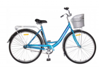 Городской велосипед STELS Navigator 345 28 Z010 с корзиной Синий