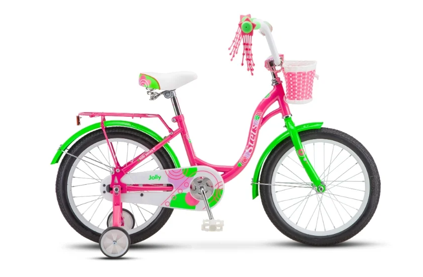 Детский велосипед STELS Jolly 18 V010 Пурпурный/зелёный
