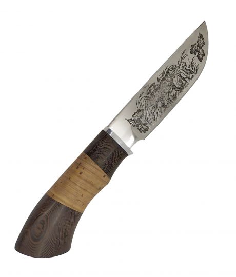 Нож "Разделочный" сталь 95x18 с гравировкой клинка