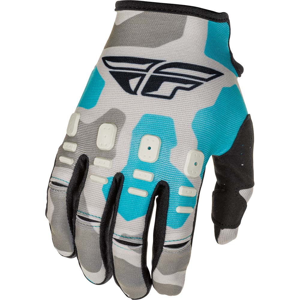 Fly Racing 2021 Kinetic K221 Grey/Blue перчатки