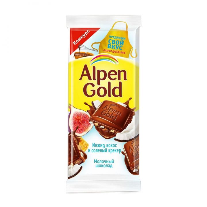 Шоколад Alpen Gold инжир-кокос 85г