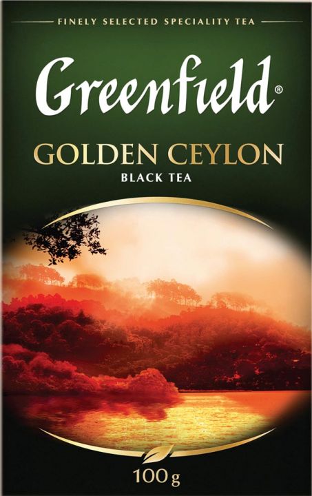 Чай Гринфилд Голден цейлонский крупный лист 100г