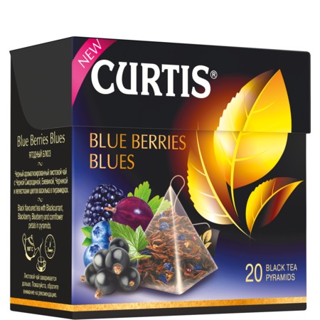 Чай Кертис Blue Berries Blues черный 20пак*1,8г (пирамидки)