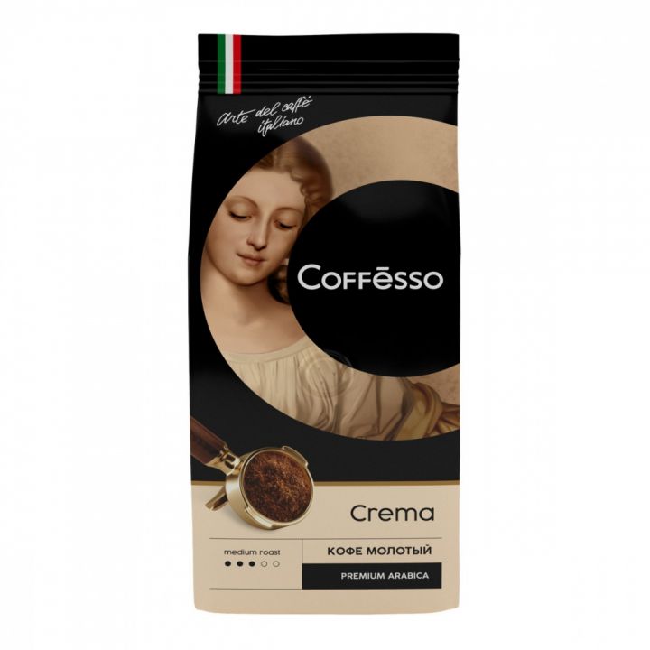 Кофе Coffesso "Crema" молотый 250г