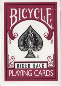 Игральные карты Bicycle Rider Back Playing Cards Marsala (бордовые)