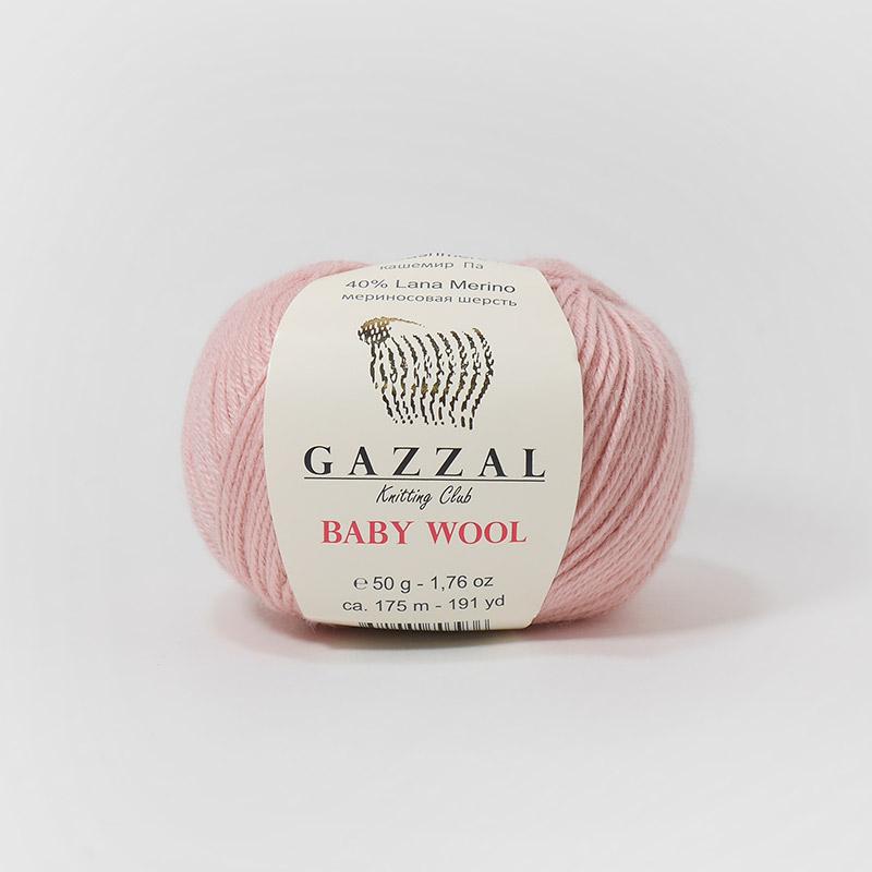 Baby wool (Gazzal) 845-пыльная роза