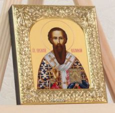 Икона Василий Великий (9х10,5см)