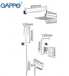 Встраиваемая душевая система Gappo G7117-6