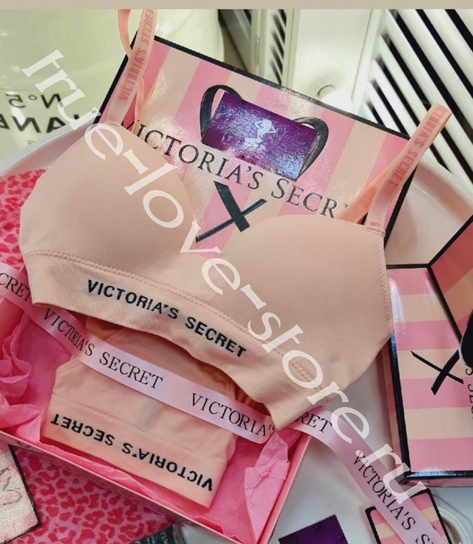 8033 - Комплект нижнего белья (топ + трусики) "Victoria's Secret" (цена за 4 шт)