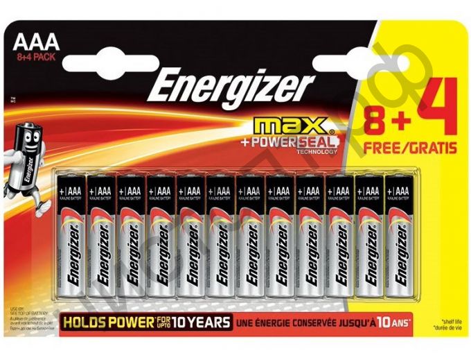 ENERGIZER MAX  LR03 8+4BL