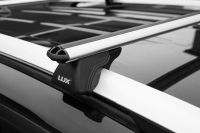 Багажник на рейлинги Kia Ceed universal 2007-12, Lux Классик с аэродинамическими дугами (53 мм)