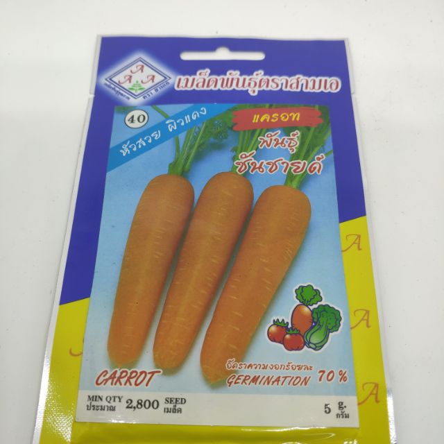 Тайские семена моркови 10 гр