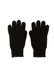 кашемировые перчатки женские на пуговке (100% драгоценный кашемир) , классический чёрный цвет. BUTTON LOOP WOMENS CASHMERE GLOVES | BLACK
