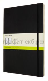 Книжка зап.Moleskine А4 Classic Soft нелинованная черная QP643