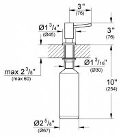 Дозатор для жидкого мыла Grohe Essentials 40535000 схема 3