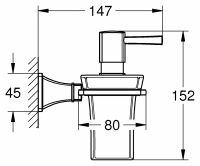 Дозатор для жидкого мыла Grohe Grandera 40627 схема 1