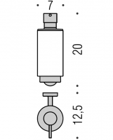 Дозатор для жидкого мыла Colombo Nordic B9323 схема 2