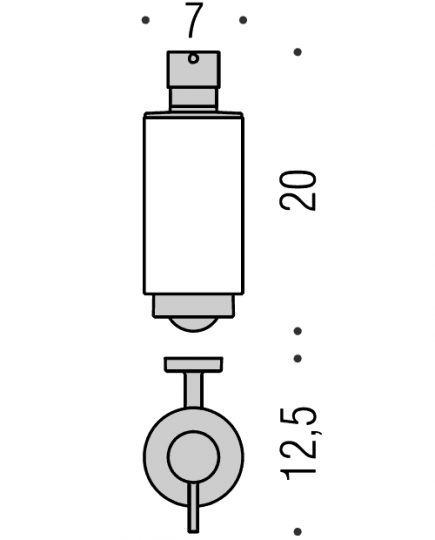 Дозатор для жидкого мыла Colombo Nordic B9323 ФОТО