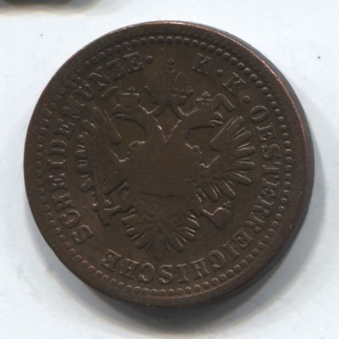 1 крейцер 1851 Австрия