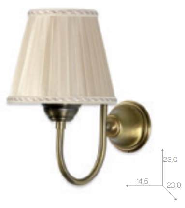 Настенная лампа светильника Tiffany World Harmony TWHA029bi/oro без абажура ФОТО