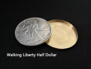 Expanded Shell Walking Liberty Half Dollar (Head, Brass)