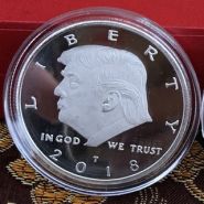 Donald Trump Commemorative Coin (3.9cm) (магнитится)